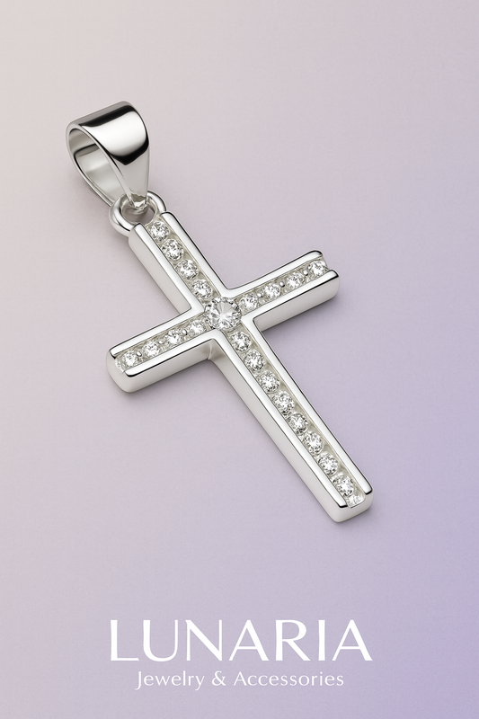 Dije de Cruz Diamantada