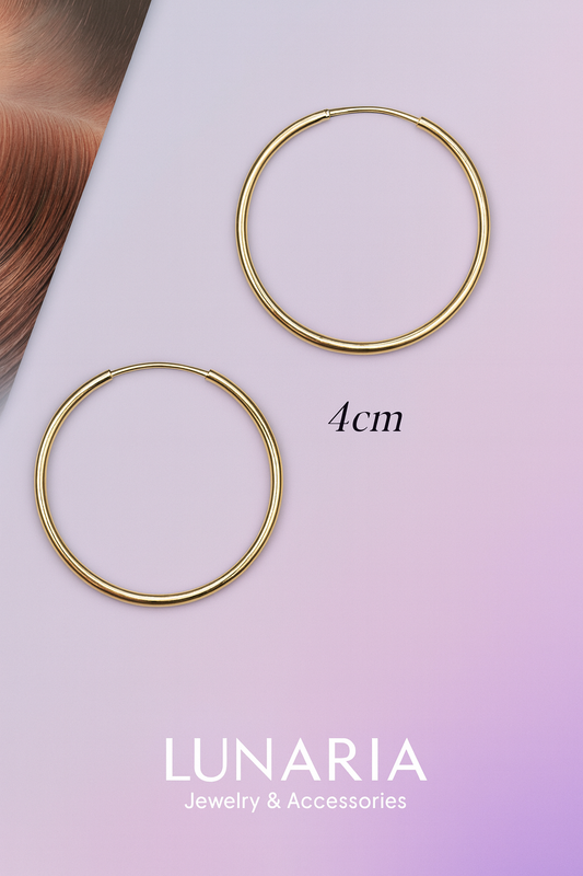Aros Dorados 4cm