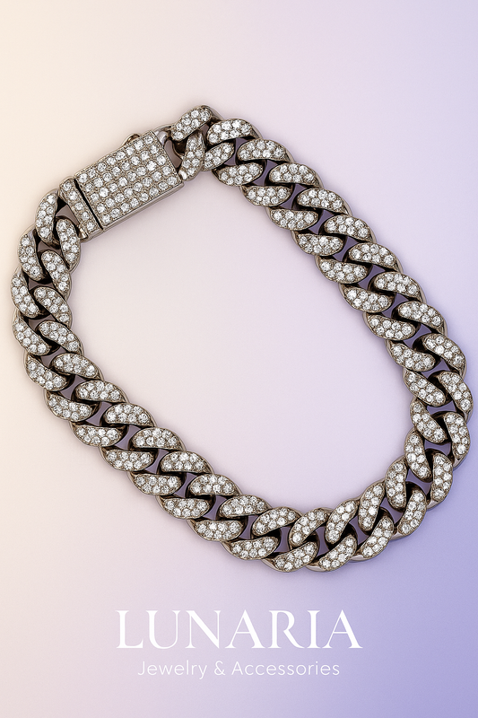 Pulsera Tejido Cubano Diamantada