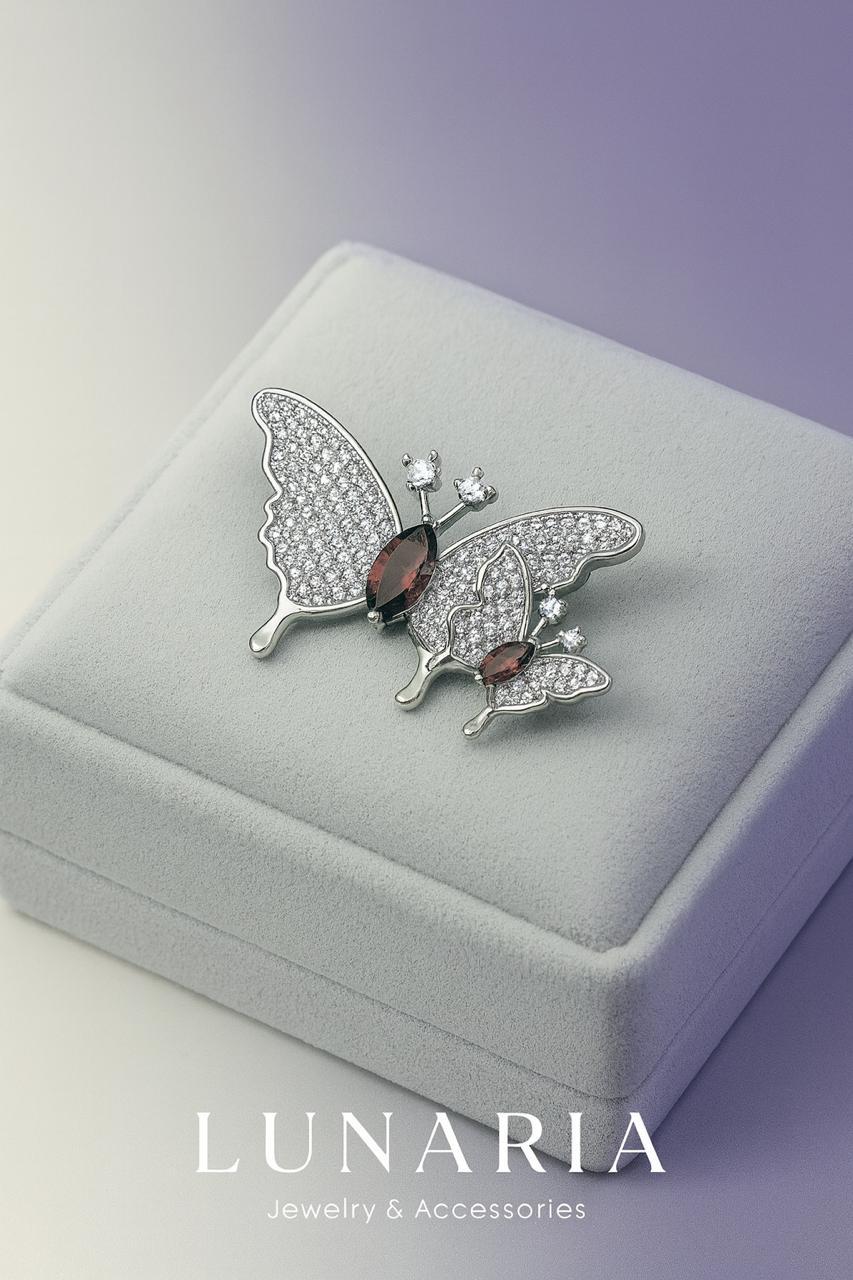 Prendedor Primavera Plateada