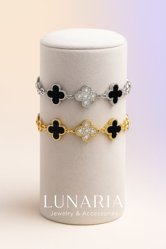 Pulsera Trebol Diamantado