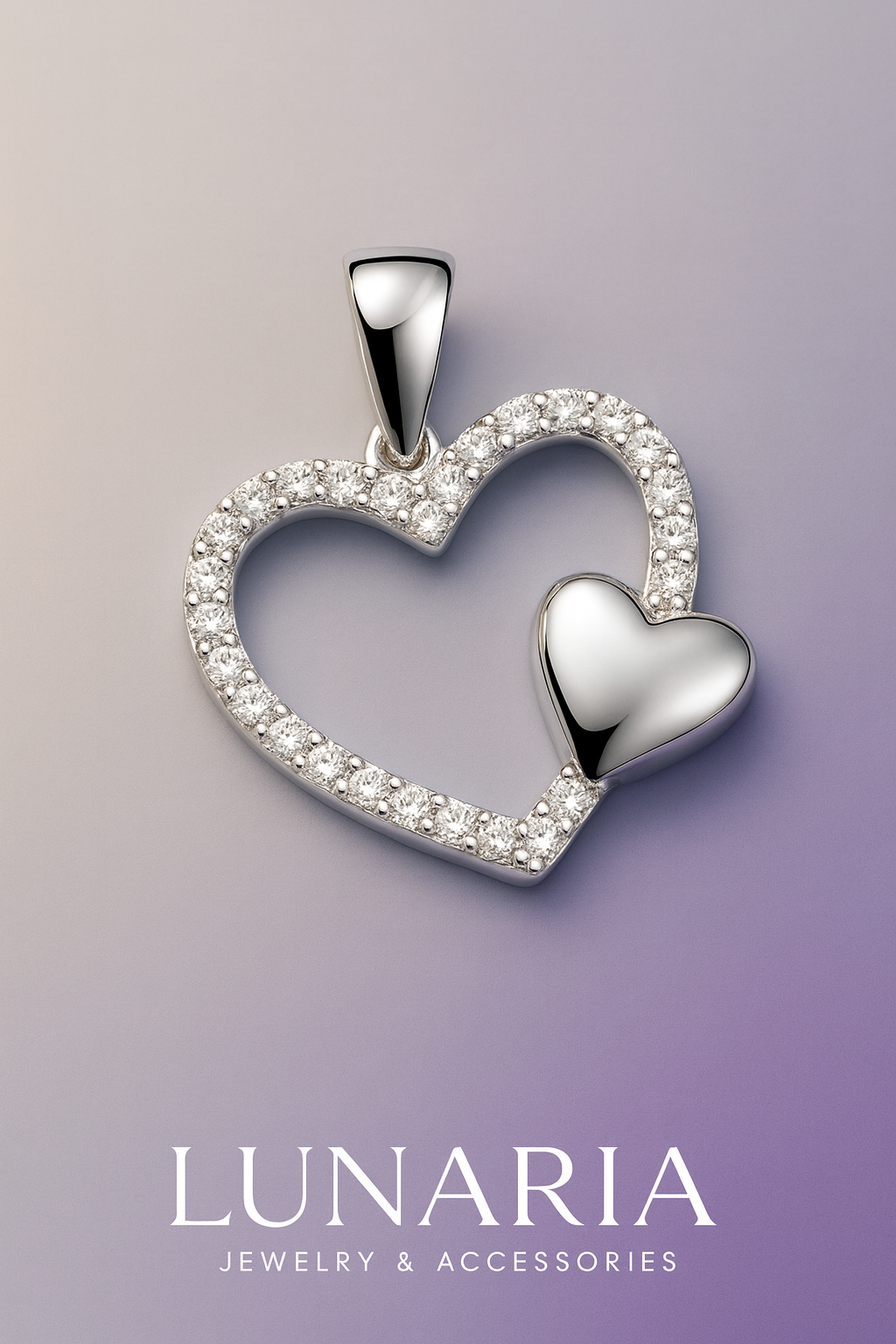 Dije de Corazon Diamantado