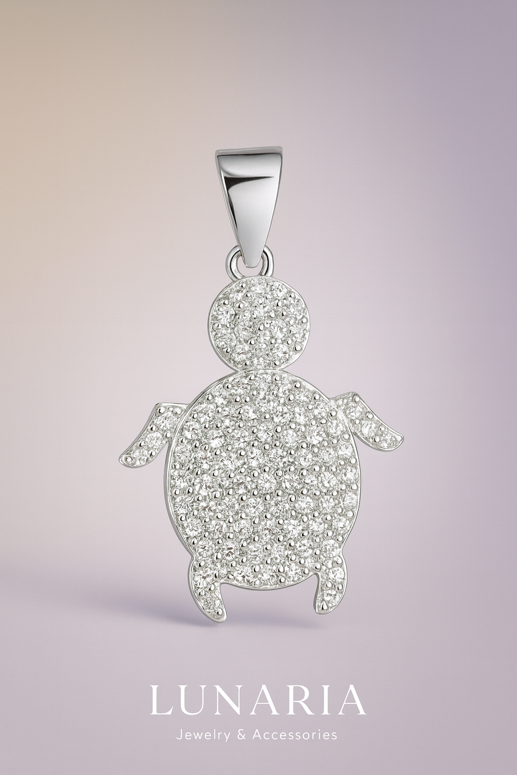 Dije de Tortuga Diamantada