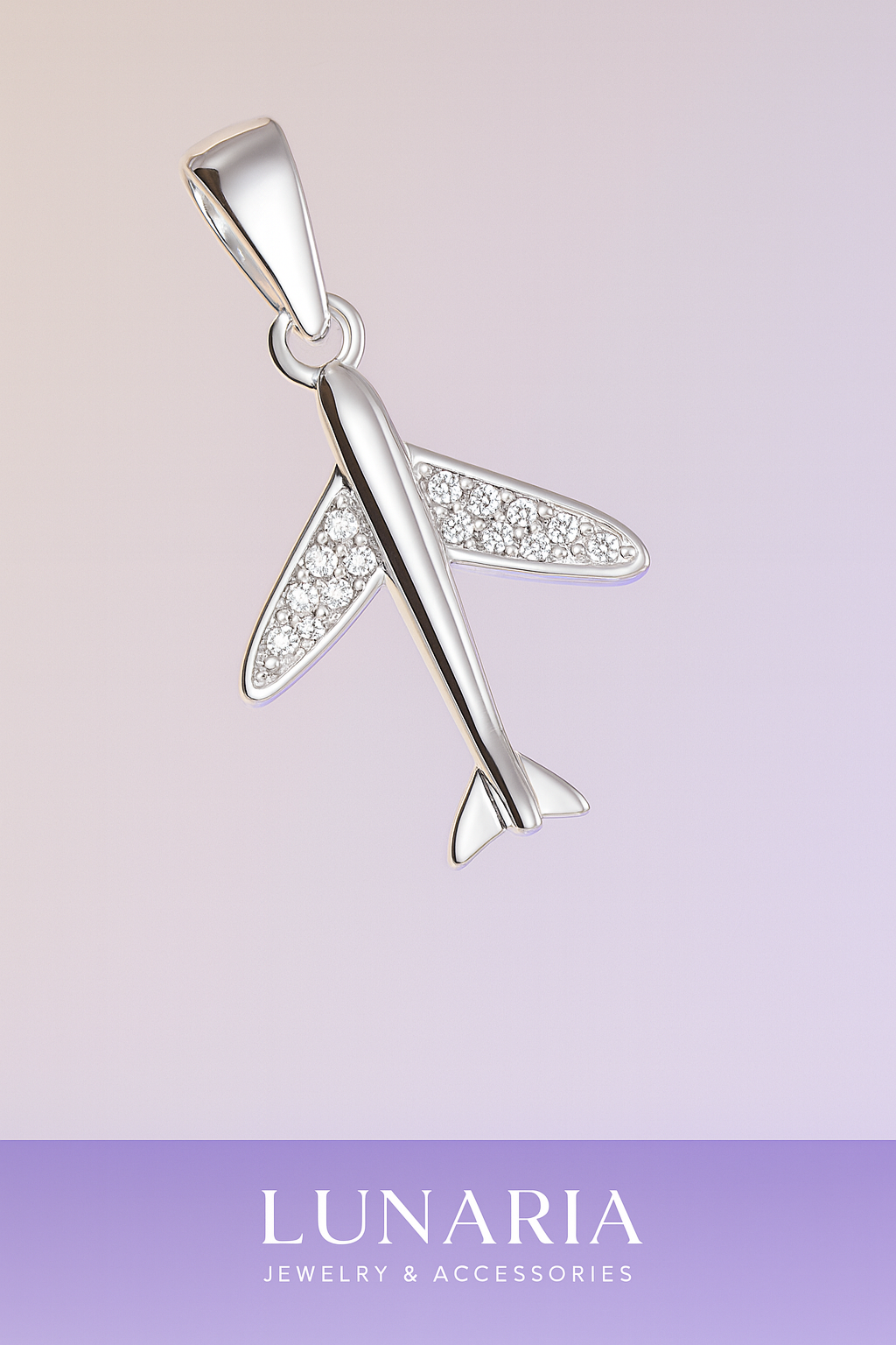 Dije de Avion Diamantado