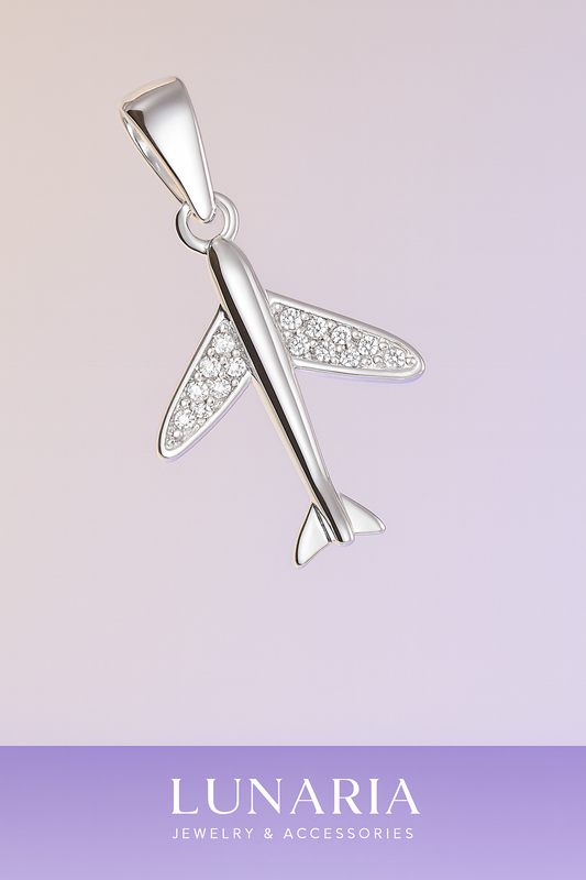 Dije de Avion Diamantado