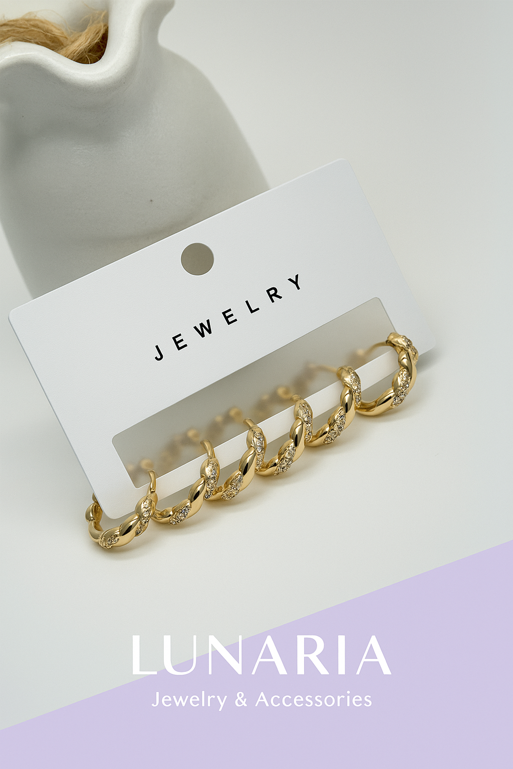 Set de Candongas Diamantadas