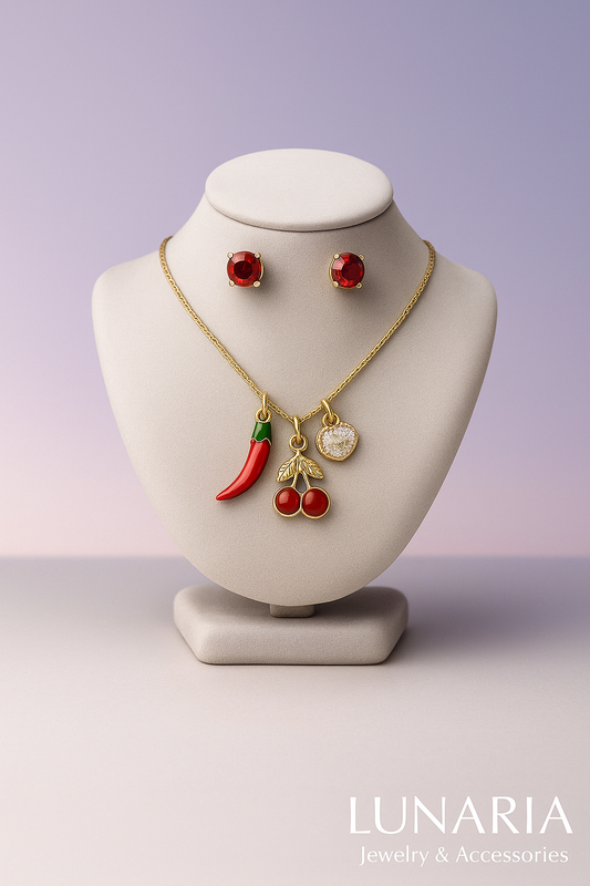 Set de Collar y Aretes