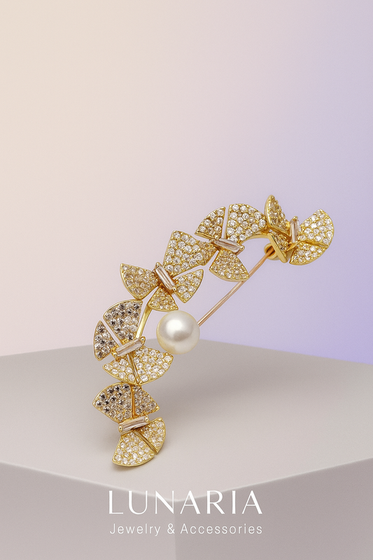 Prendedor Enjambre Dorado