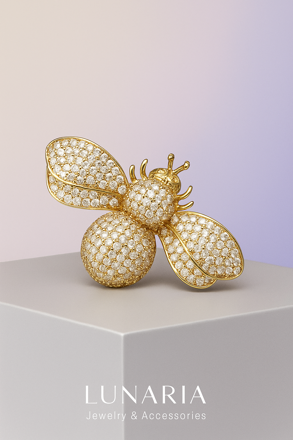 Prendedor Abeja Diamantada