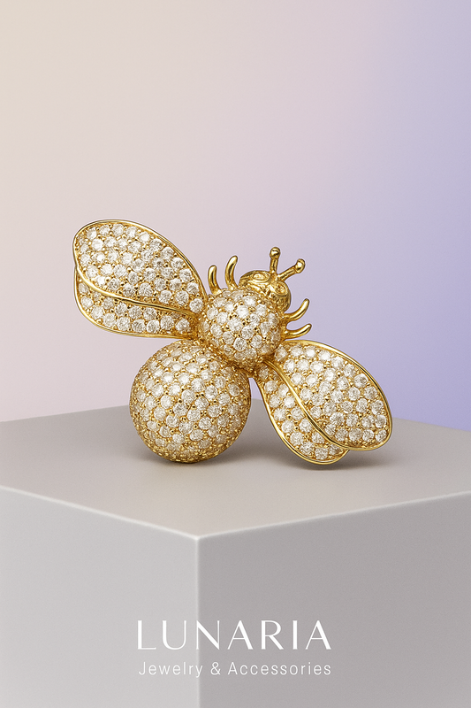 Prendedor Abeja Diamantada