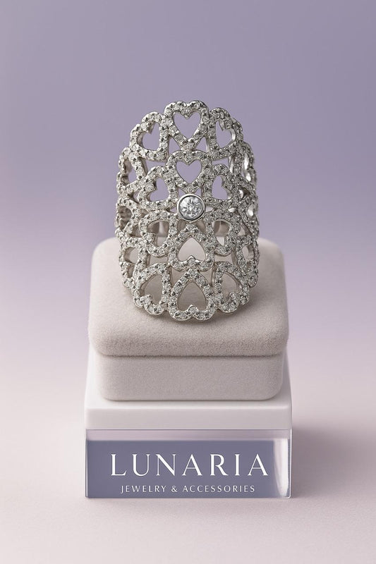 Anillo Destello Plateado