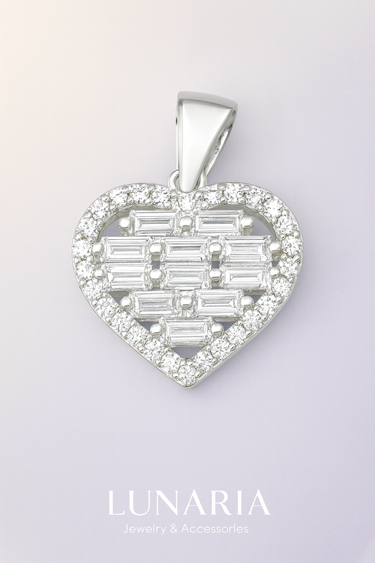 Dije de Corazon de Zirconia