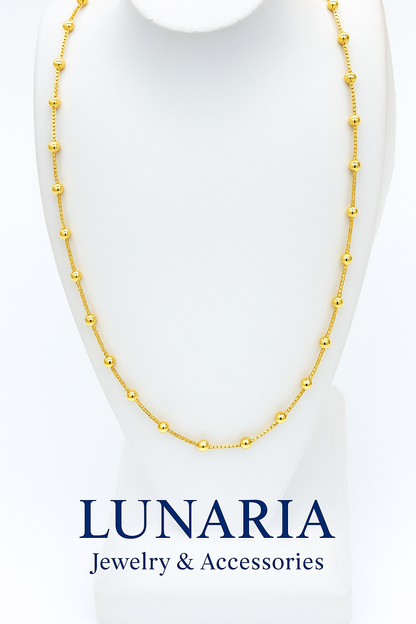 Cadena Tejido Veneciana con Balines 45 cm