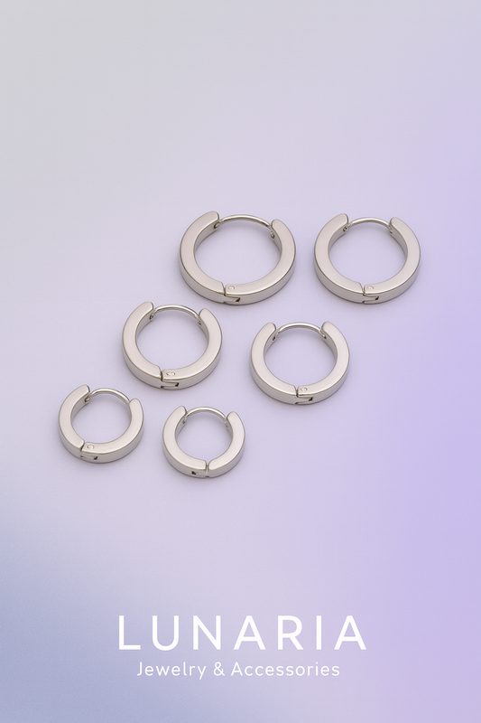 Candongas Plateada Lisas 2