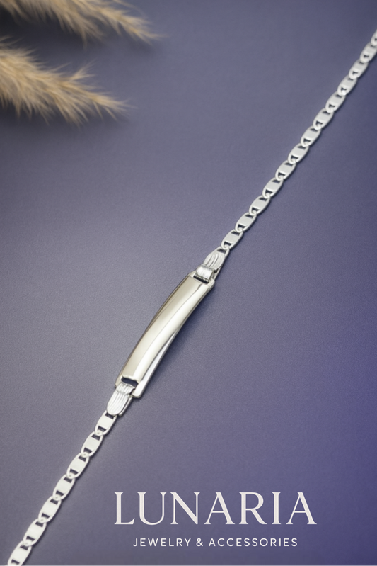 Esclava Tejido Plano con Placa