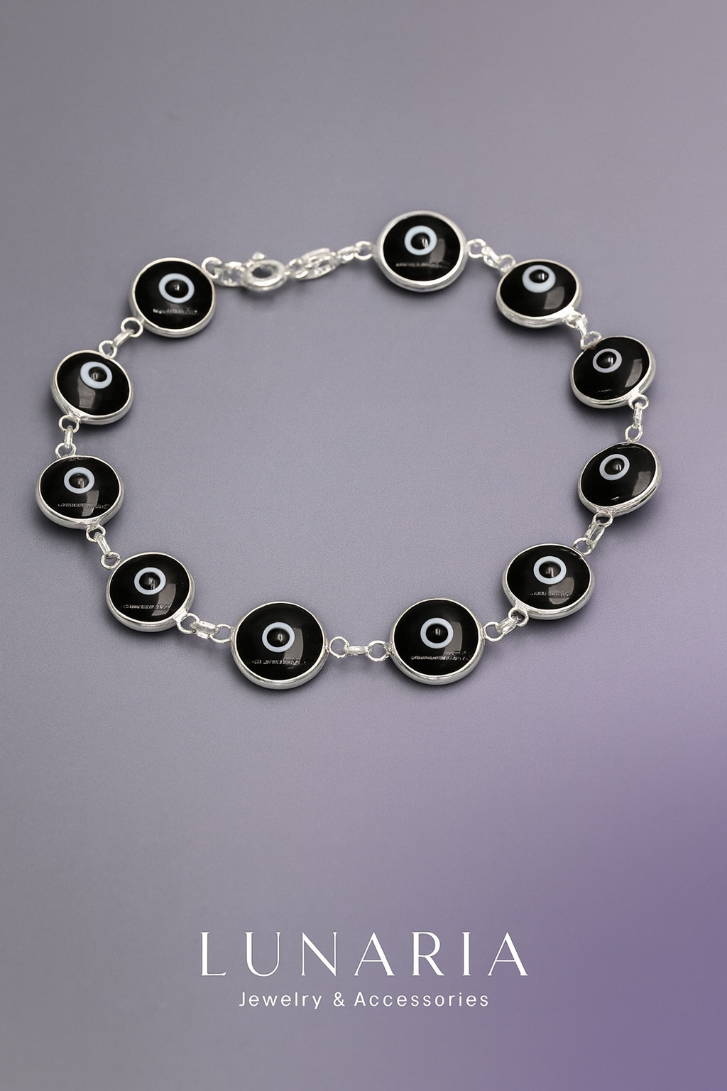 Pulsera de Ojos Turcos Negros
