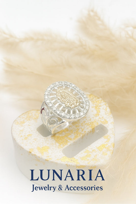 Anillo Placa Virgen de Guadalupe