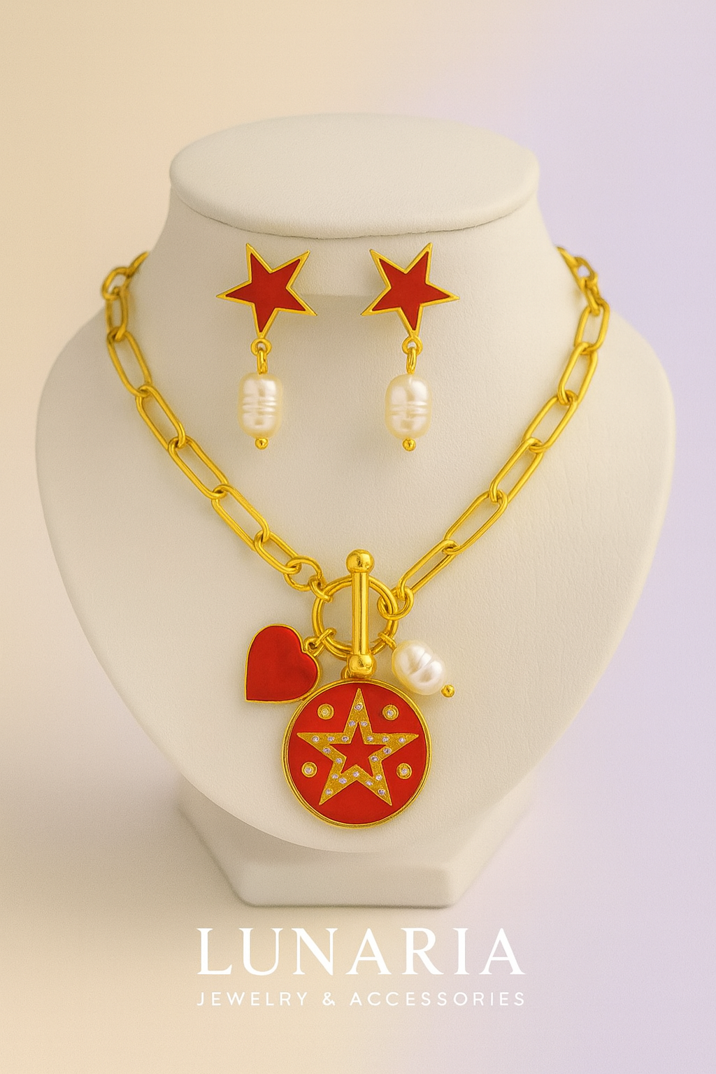 Set de Collar y aretes