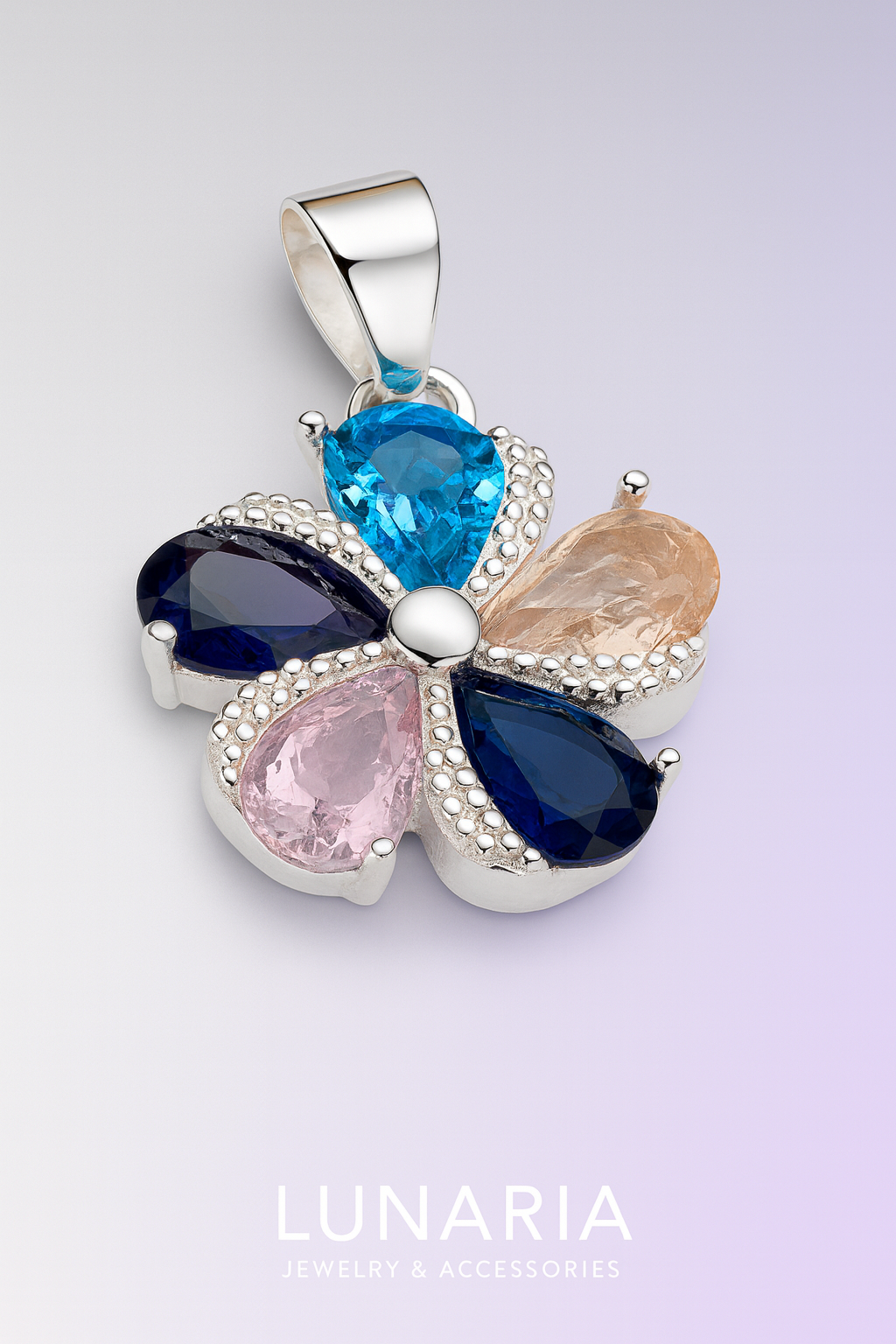 Dije de Flor Multicolor