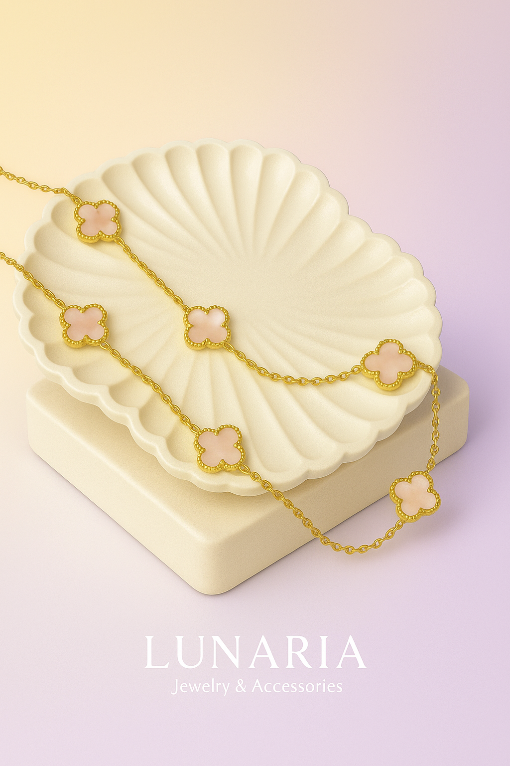 Cadena Van Cleef Rosa