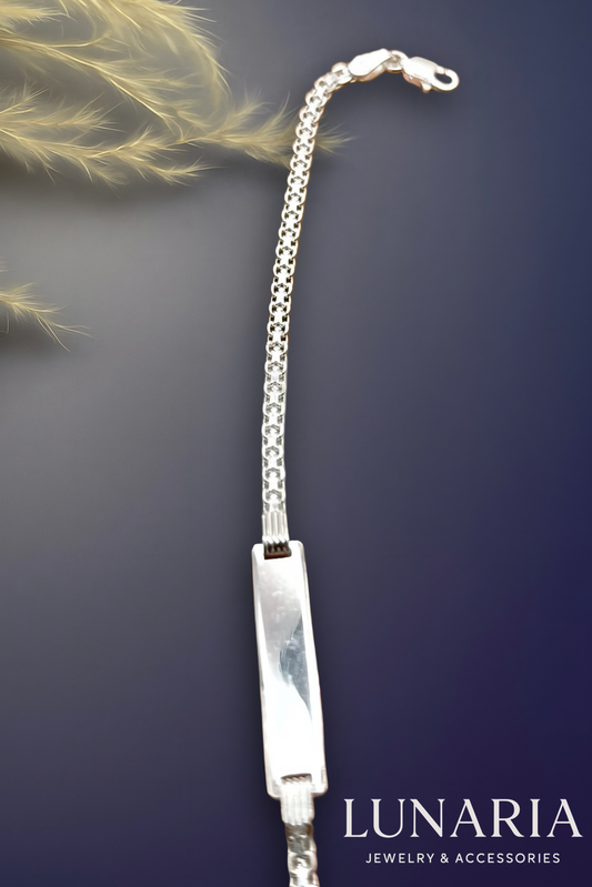 Esclava Tejido Chino con Placa 2mm