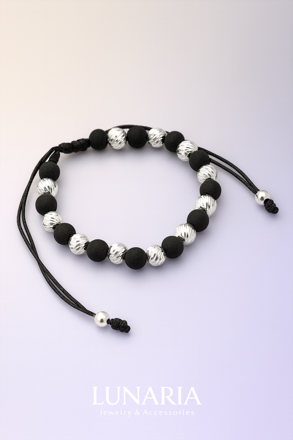 Pulsera Tejida con Balin Diamantado