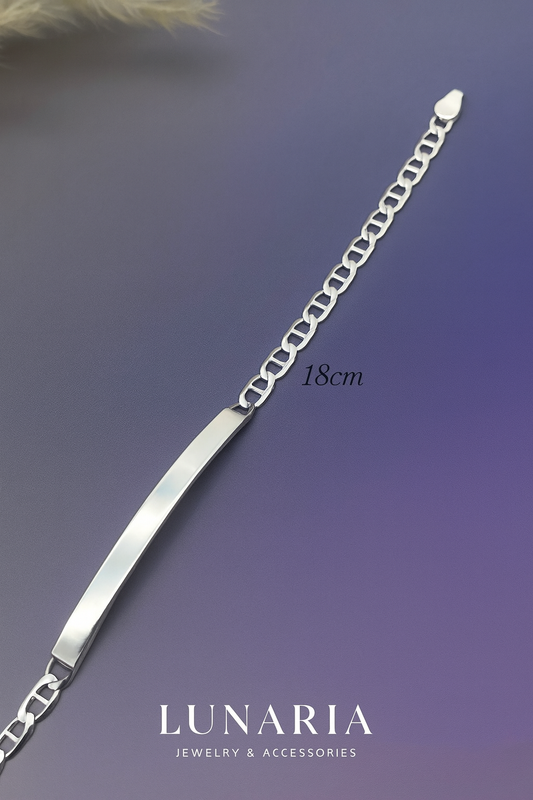 Esclava Tejido Plano con Placa