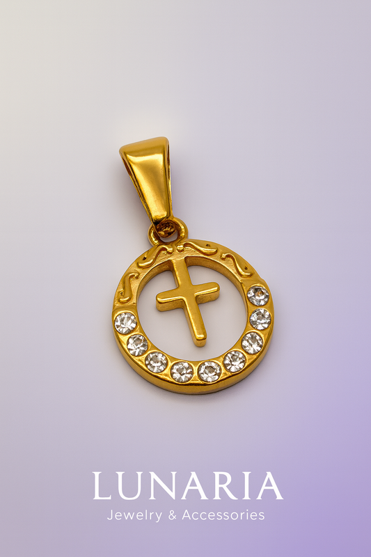 Dije Cruz Diamantada