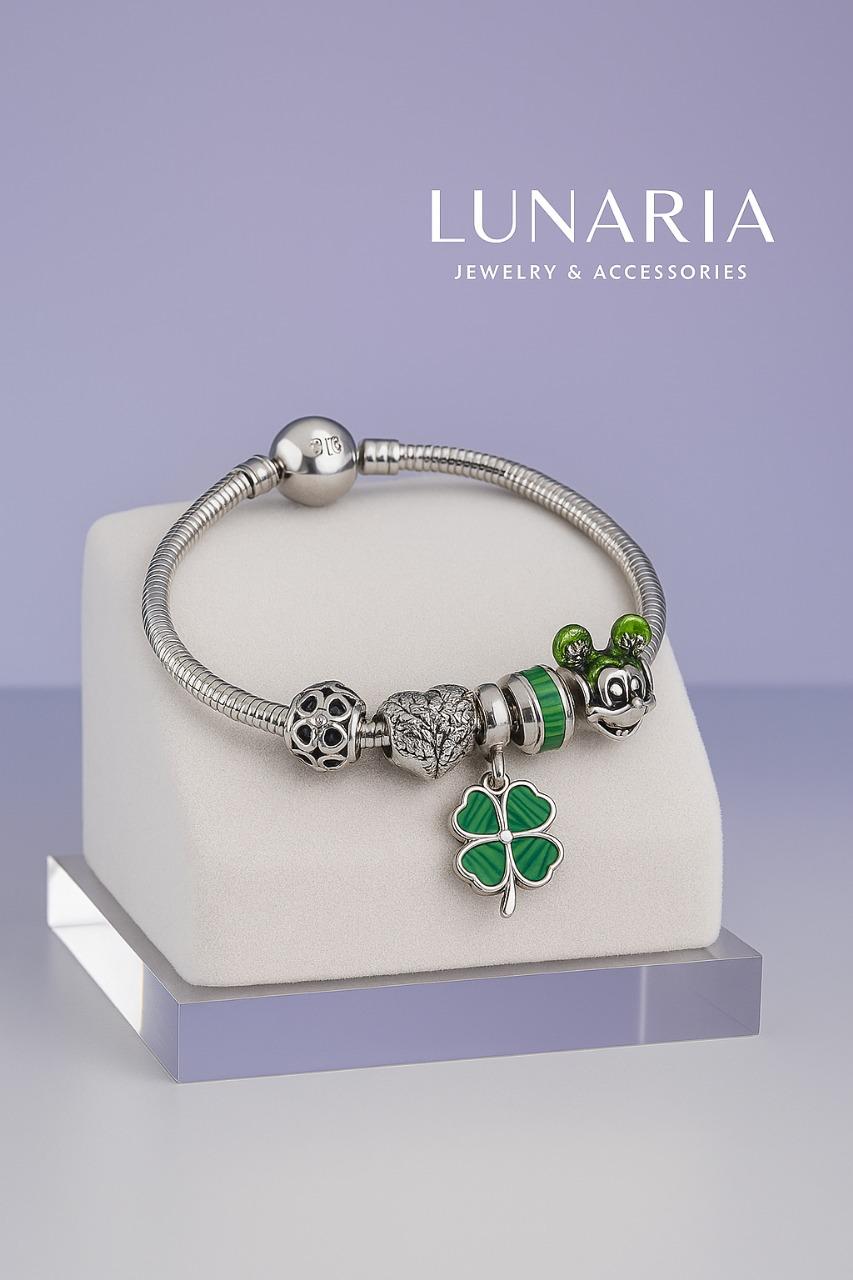 Pulsera Pandora Trébol Mágico