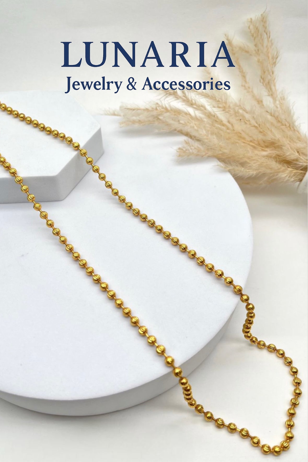 Cadena Tejido Militar Diamantada 65 cm