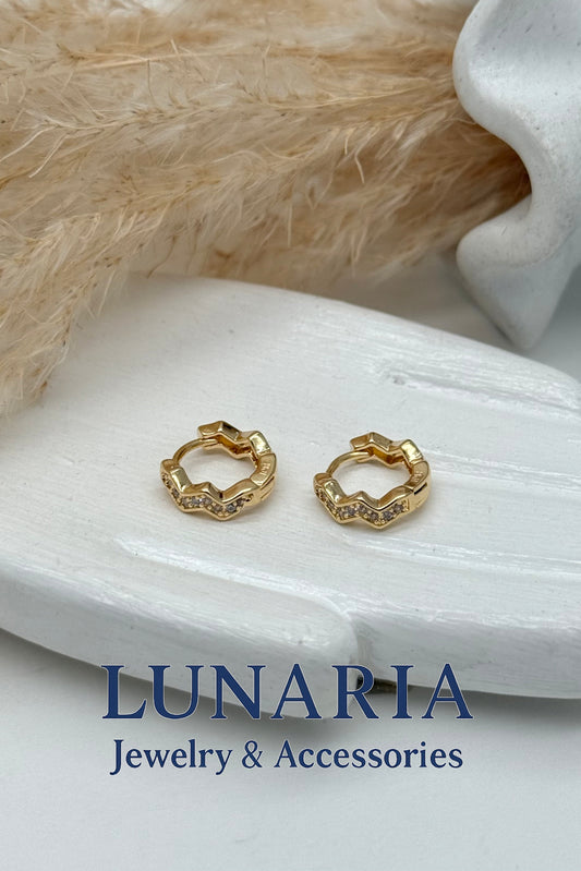 Candongas Tipo Huggies Diamantada