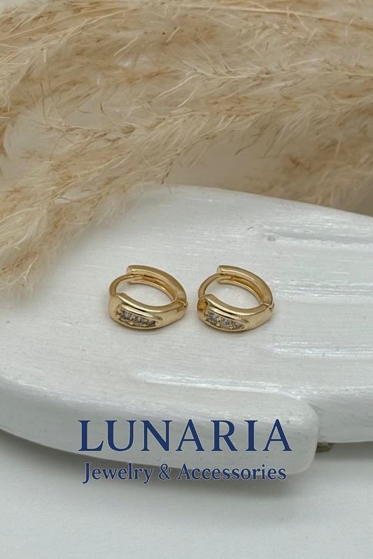 Candongas Tipo Huggies Diamantada