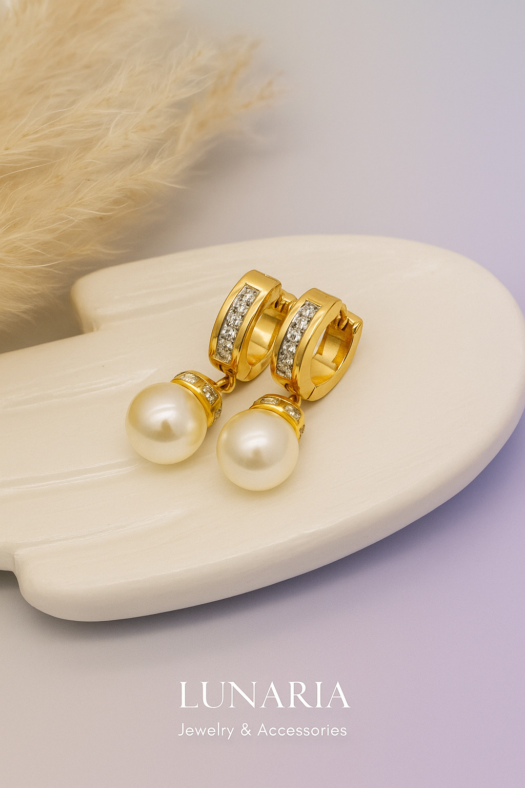 Candongas Perla Diamantada