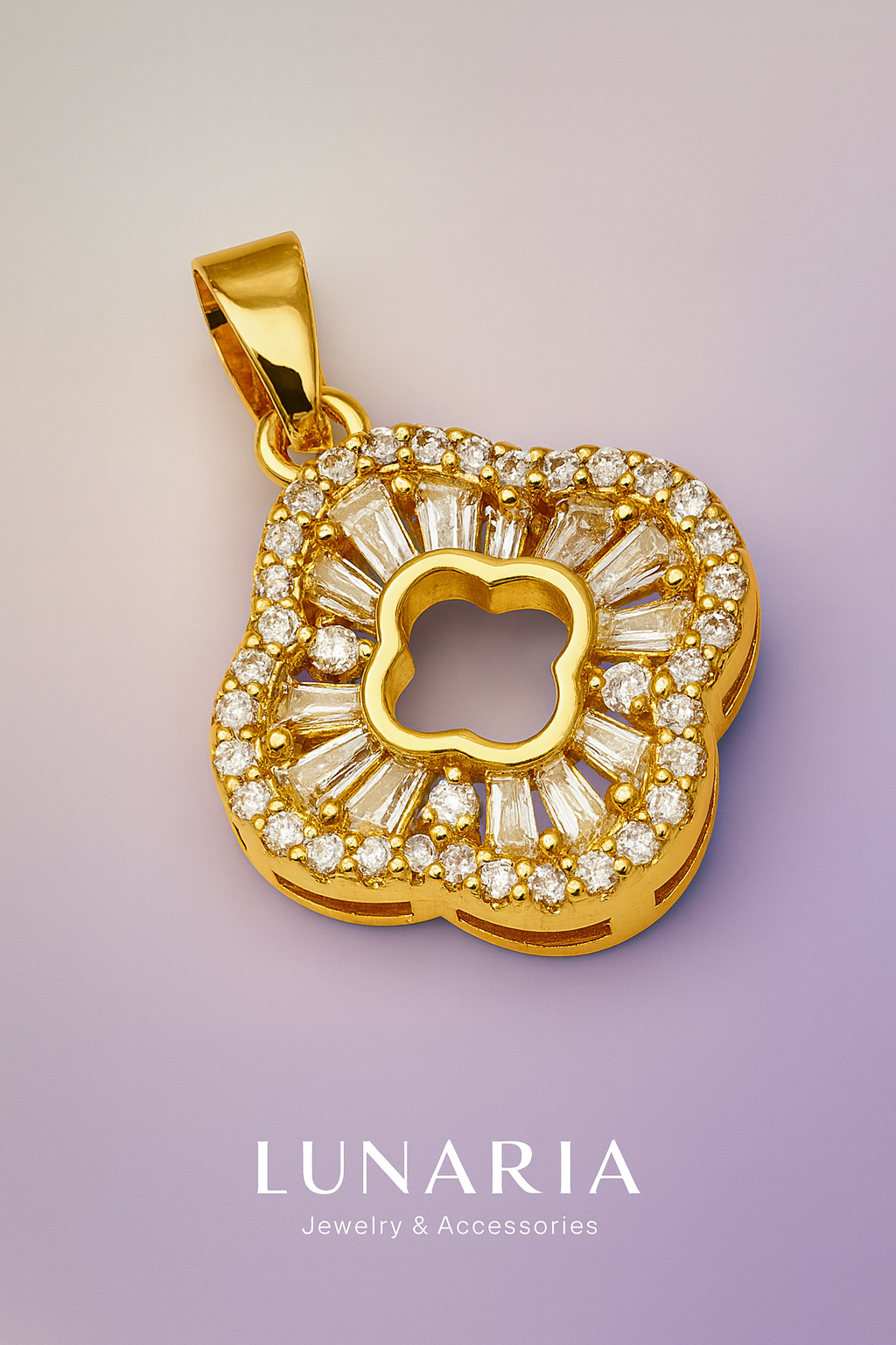 Dije Trébol Con Circones