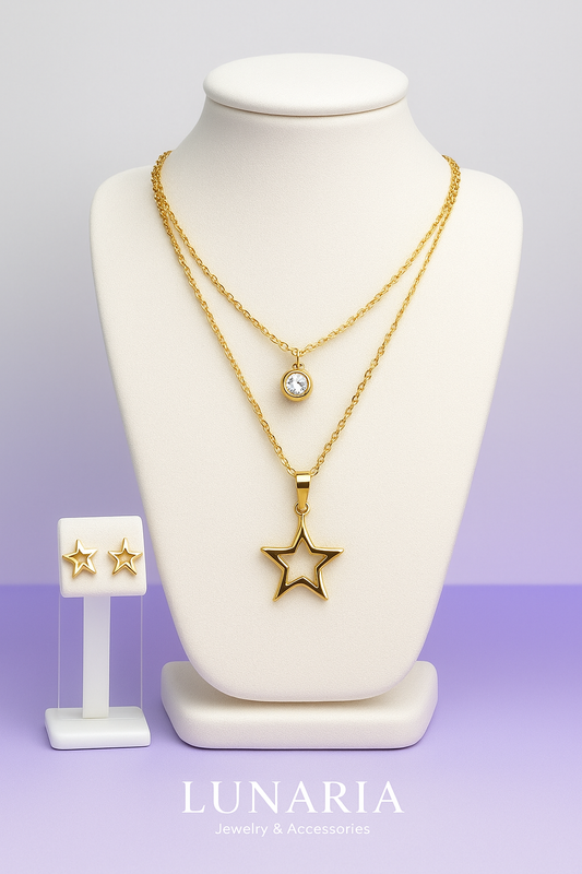 Set de Collar y aretes