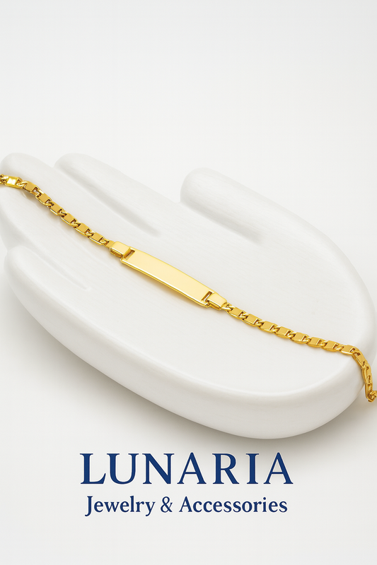 Pulsera Tejido Plano con Placa