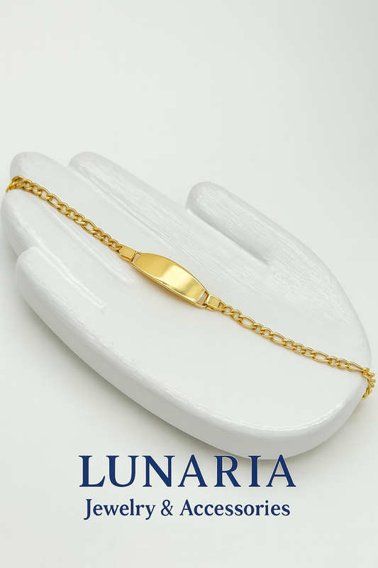 Pulsera Tejido Figaro con Placa