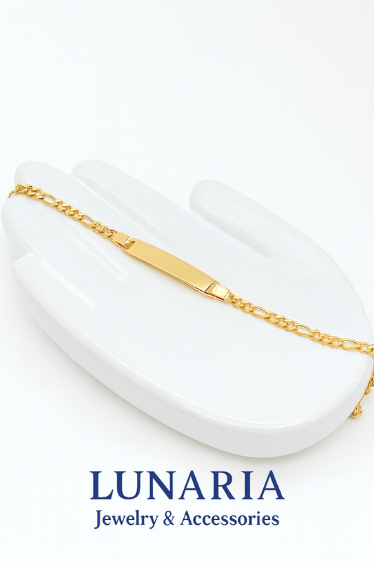 Pulsera Tejido Figaro con Placa