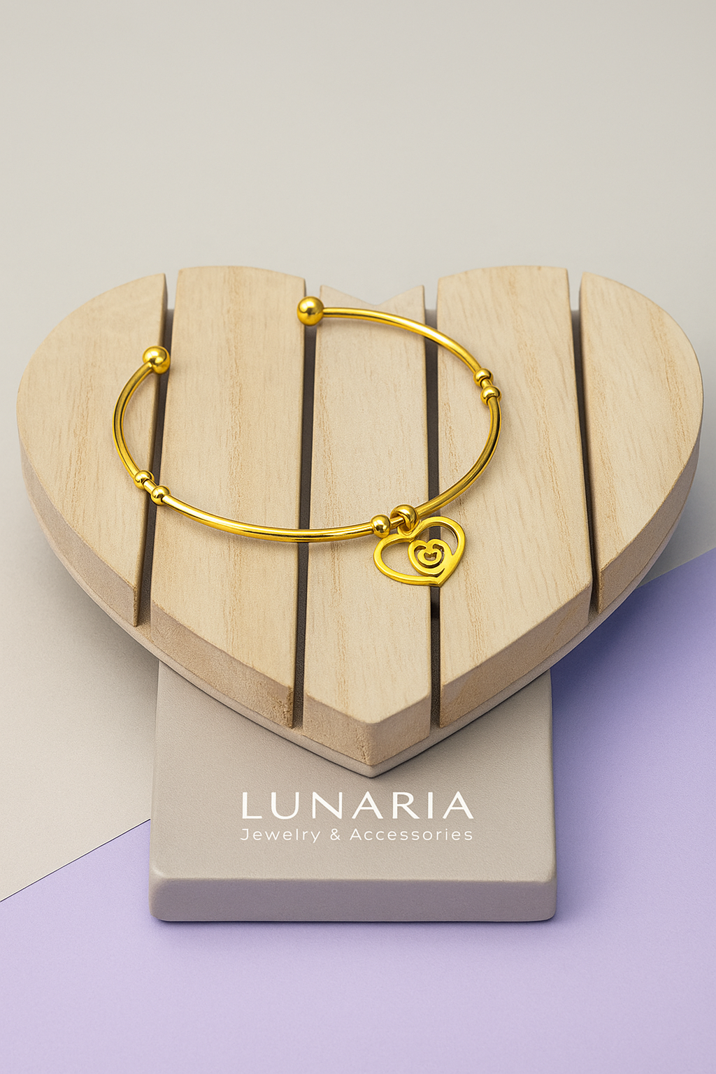 Brazalete  Corazón Doble