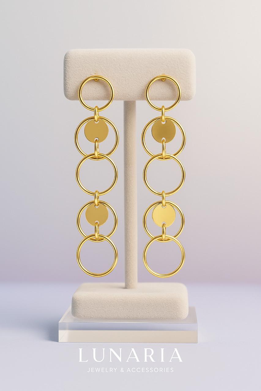 Aretes Escala Dorada