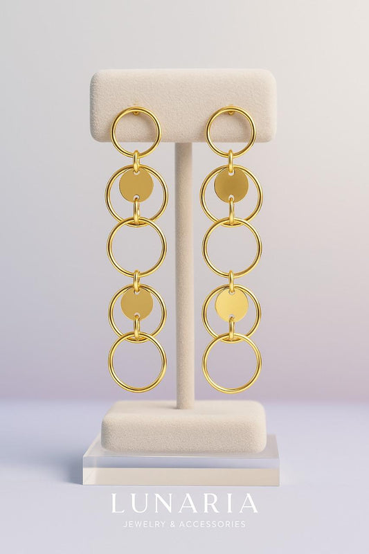 Aretes Escala Dorada