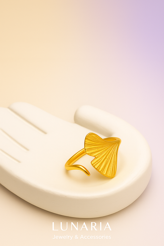 Anillo Concha Dorada