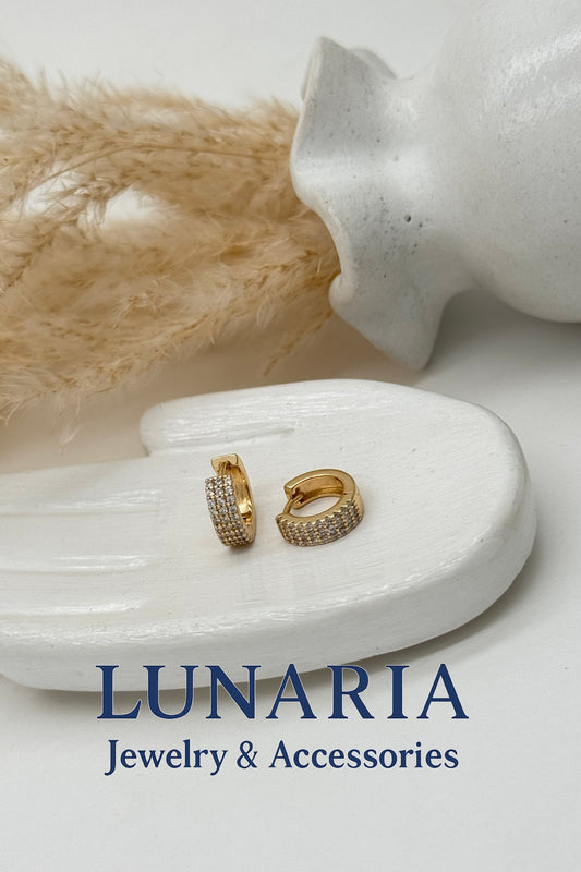 Candongas Tipo Huggies Diamantada