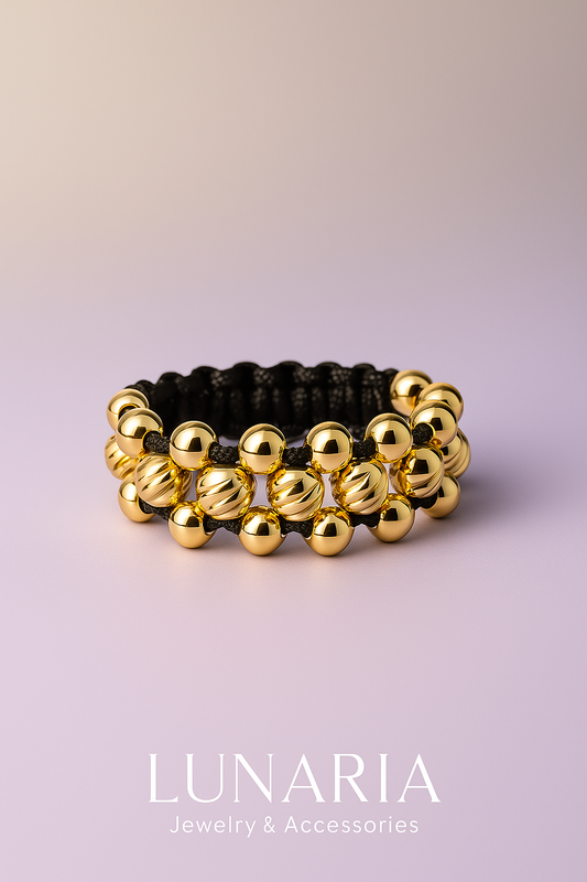 Anillo Tejido Tres Hileras