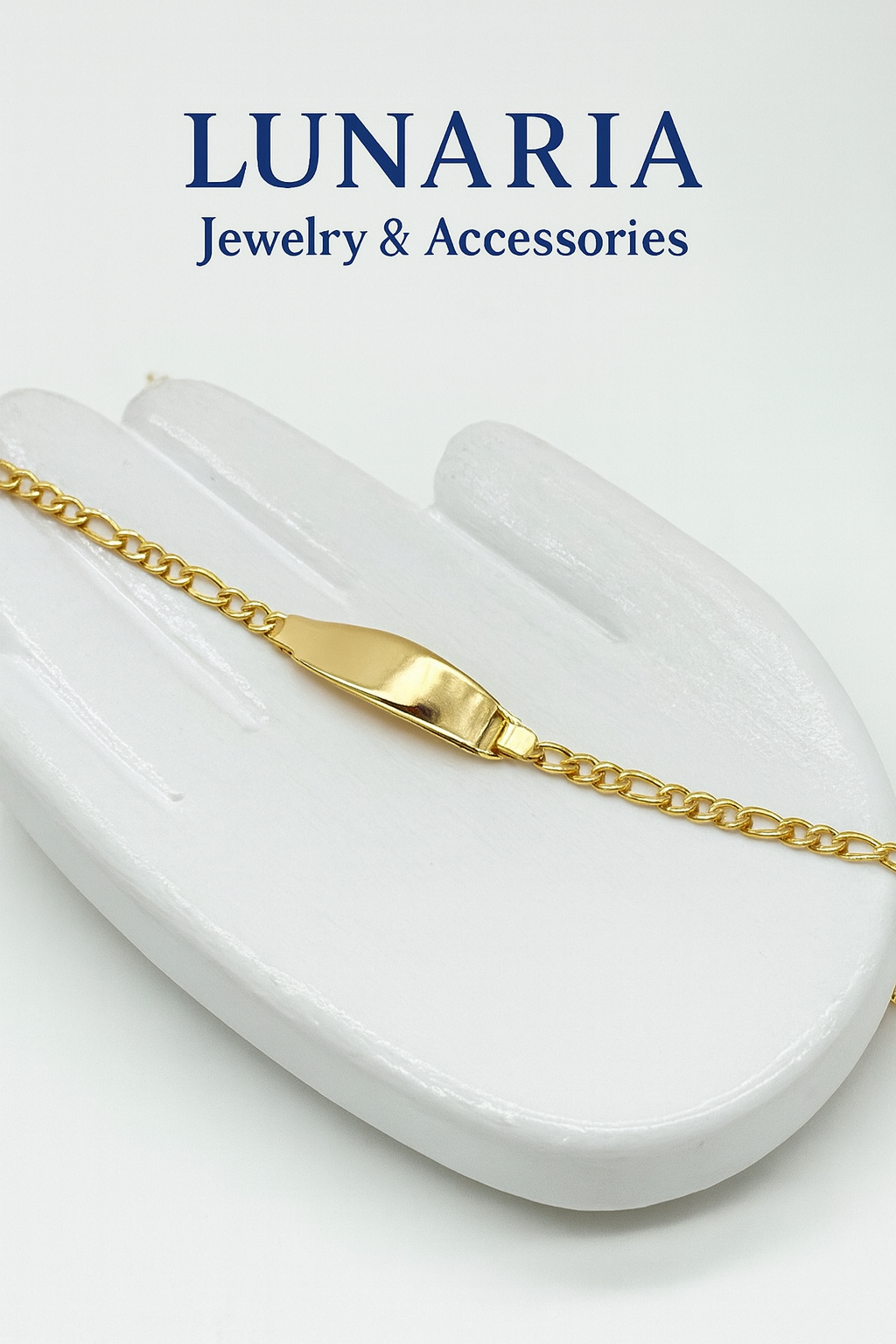 Pulsera Tejido Figaro con Placa