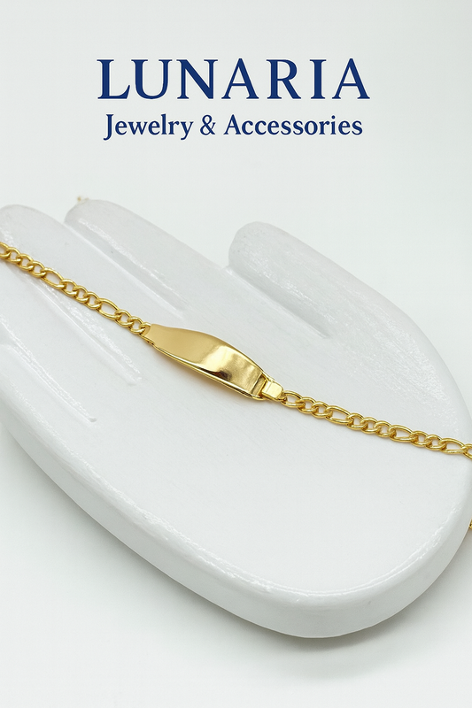 Pulsera Tejido Figaro con Placa