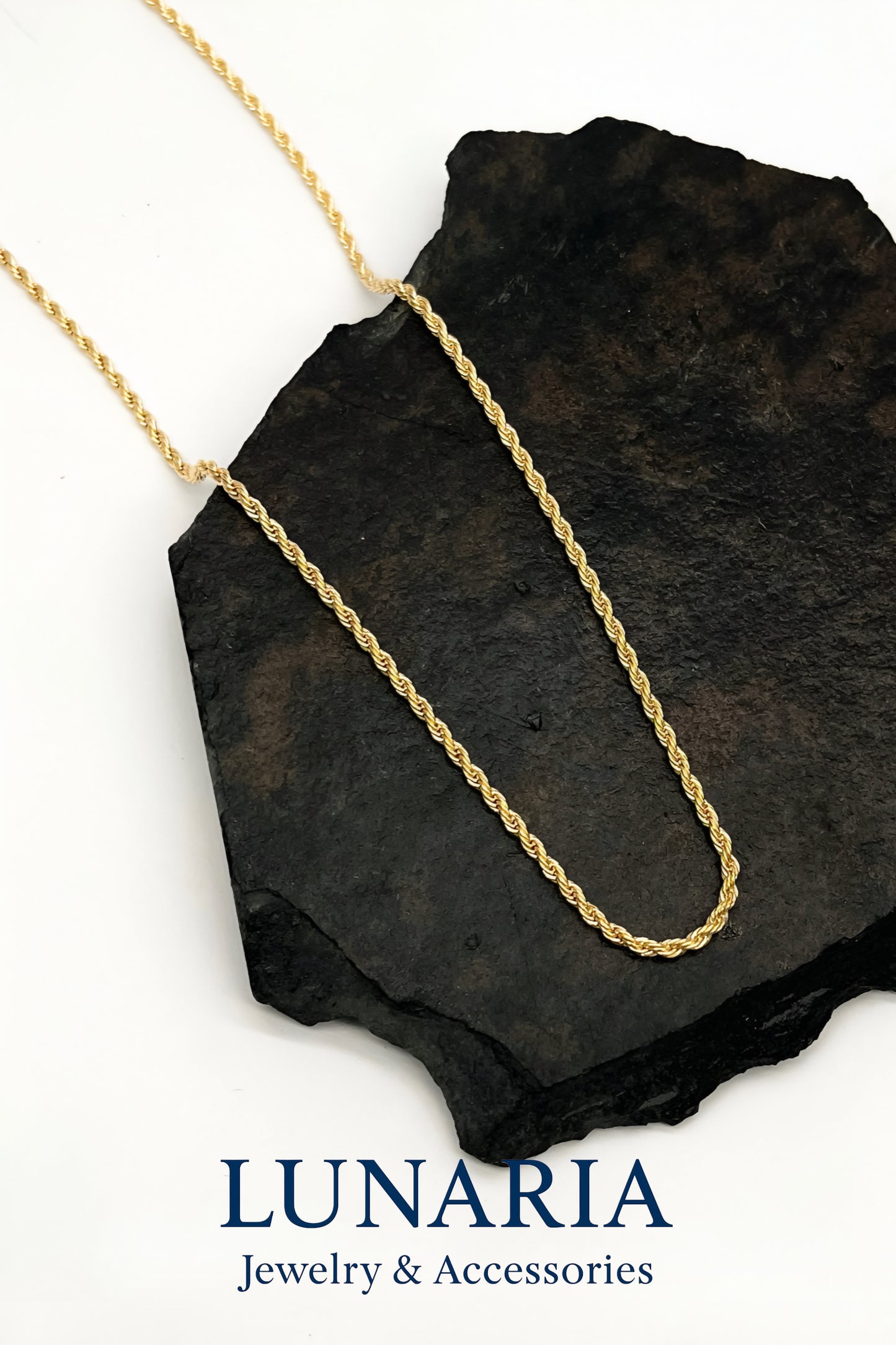 Cadena Tejido Lazo 50 cm 4mm