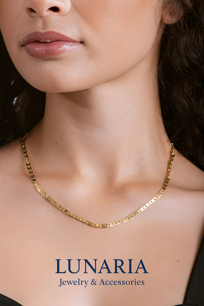 Cadena Tejido Eslabon Plano 45 cm