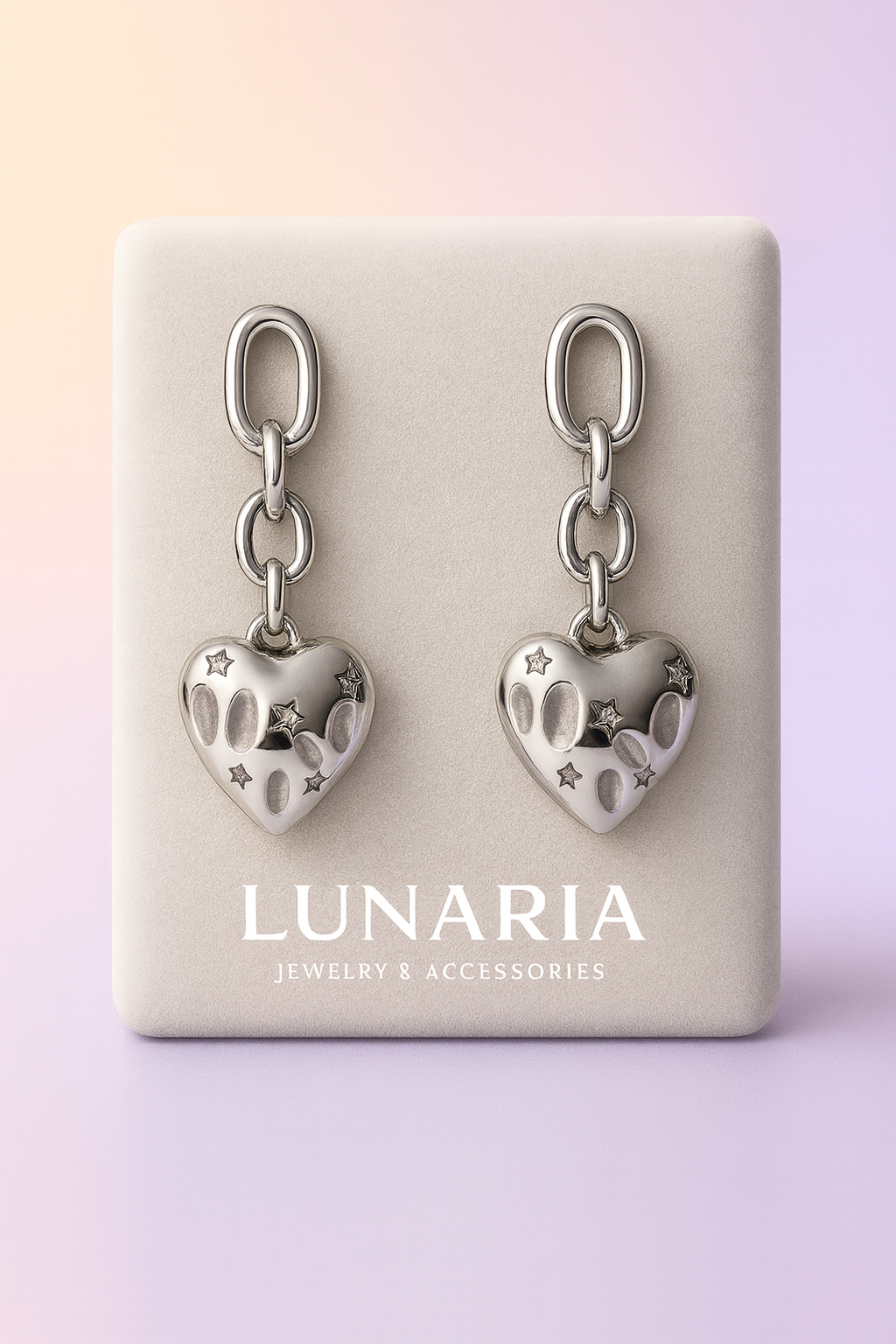 Aretes Corazon Retro