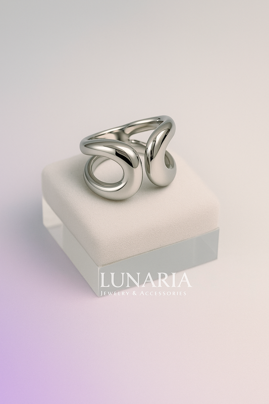 Anillo Chunky Plateado
